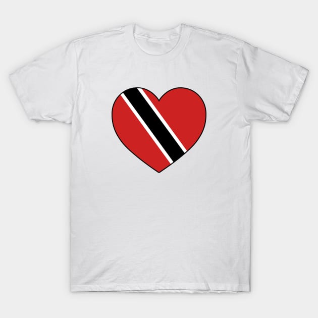 Heart - Trinidad and Tobago T-Shirt by Tridaak